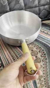 Nồi Chảo Quánh NHÔM sâu lòng Phong Cánh NHẬT Có Tay Cầm Gỗ Quai treo tiện nấu bột cháo đủ size
