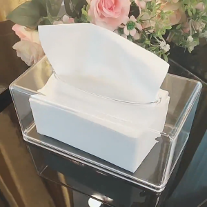 Acrylic Transparent See Through Tissue Box