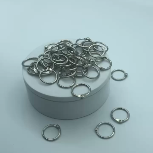 20mm 30mm Binder Ring Besi Ring Buku Sampel Buka Tutup Bahan Logam Galvanis 100 Buah