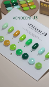 Vendeeni J3 Avocado Green Gel Nail Polish Series 牛油果绿色指甲油胶2024年新款网红流行显白美甲店专用光疗胶套装1btl 15ml free color chart