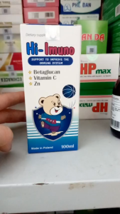 Siro tăng cường sức đề kháng Hi Imuno - Giúp cải thiện hệ miễn dịch tăng sức đề kháng trẻ hết ốm vặt dành cho trẻ trên 1 tuổi - Hàng NK BA LAN