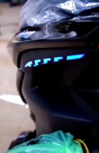 Cover Alis Bawah Lampu Aerox 3IN1 Undertrail Aerox Include Sen Running (Semua Alis Kuning) Sedia 3 Variant Warna Biru Merah Putih