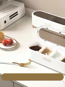 Tempat Bumbu Dapur 4 Sekat & Kotak Wadah Sumpit Minimalis: Solusi Penyimpanan Dapur Aesthetic