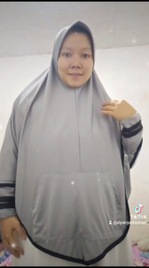 PROMOSI Hijab saku tangan panjang jersey hijab saku lengan panjang jilbab jumbo rempel hijab kenan