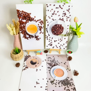 TENNESY HIASAN DINDING COFFEE BEAN CUP KOPI 20x40CM WALL DECOR PAJANGAN KAYU POSTER DEKORASI DINDING CAFE KAMAR RUANG TAMU RUMAH