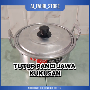 TERBARU...Tutup Khusus Panci Jawa Kukusan Merk Maspion atau Panci Muliya Kukusan UK.30 Bahan Aluminium Tebal 0.4 MM
