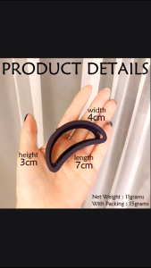 Jepit Rambut Model Sabit Glossy / Hair Claw Korean Looks Jedai Model Elegan