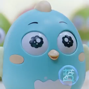 Lật Đật Gà Con Mini Dễ Thương Có Phát Nhạc Chất Liệu Nhựa An Toàn Cho Trẻ Sơ Sinh Kèm Qủa Lắc