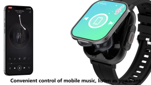 Đồng hồ thông minh Bluetooth không dây 2 trong 1 với khử tiếng ồn Tai nghe TWS HR NFC sức khỏe và Bộ theo dõi sức khỏe đồng hồ đeo tay cho lối sống năng động