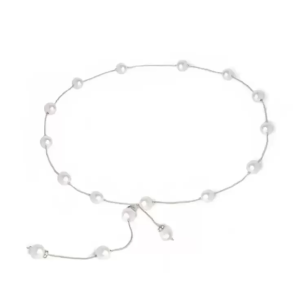 Womens Fashion Korean Style Pearl Chain Belt Dress Waist Chain Waist Accessories Skirt Versatile Decoration Belt