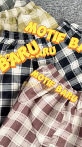 Jane Frey Clothing Janefrey 7769 Short Boxer Kotak-Kotak M-XL Celana Boxer