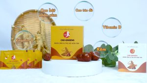 Nhân sâm và táo đỏ hòa tan CND ginseng bcalivinghcm bổ sung chất dinh dưỡng cho sức khỏe
