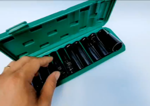 Bộ 10 Đầu Típ 1/2" Cao Cấp 8-24mm Dài 80mm Kapusi Japan