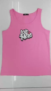 HDC LADIES Sleeveless Shirts - Love More - HLT510213BC
