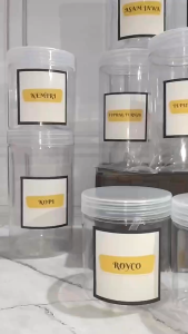 TOPLES BUMBU KEMASAN 1000ML GRATIS STIKER LABEL / TOPLES AESTHETIC / TOLPES PLASTIK PET /TOPLES TABUNG PREMIUM / TOPLES JAR / TOPLES KUE LEBARAN FREE SENDOK