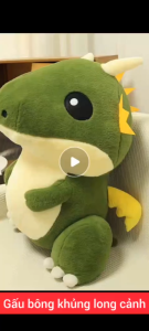 Gấu Bông khủng long xanh có cánh tâm hồn êm dịu Little Green Dragon Kích Thước 50-70cm