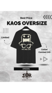 SMR APPAREL - Kaos Oversize attitude Cotton Combed 24s Pria & Wanita