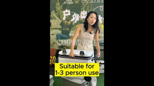 45L BLACK Kotak Ais Batu Memancing Cooler Box with Wheel Portable Outdoor Storage Roller Camping Fishing Ice Coolerbox