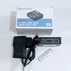 Bộ chia HDMI 1 ra 2 (HIệu FJGear - SM4K102) / Dùng chuyển 1 PC ra 2 LCD Máy chiếu Tivi...