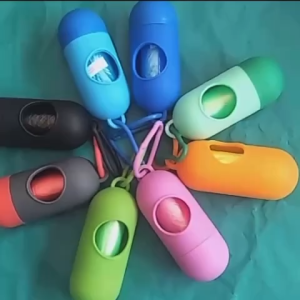 1Piece Portable Pet Poop Dispenser Pet Plastic Waste Bag Holder Garbage Bag Mini Storage Box For Cat Puppy Disposal Bag