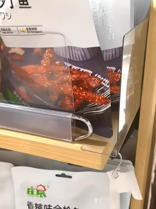 แผ่นกั้น PVC แบบแม่เหล็ก แยกชั้นสินค้า สําหรับซูเปอร์มาร์เก็ต