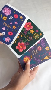 Kartu Ucapan Floral (10 x 14 cm)