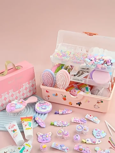 ✨พร้อมส่งในไทย✨ ของเล่นกิ๊บเซ็ทDIY ชุดDIYทำกิ๊บติดผม เซ็ตกิ๊บติดผมครีมกาว ของขวัญเด็กผู้หญิง