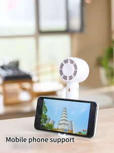Turbo mini fan rechargable electric fan portable Mobile phone holder usb handheld fan Three-speed adjustment Wind