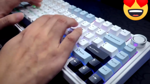 AULA F75 Gasket Mechanical Keyboard 80 Key RGB Tri-Mode Wired Bluetooth 2.4G Gasket Structure Hot-swap Gaming Keyboard