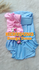 Hijab Anak 3 4 5 6 Tahun Karakter Ice Cream Jilbab Eskrim Anak Perempuan Kerudung Instan