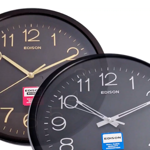 Jam Dinding Edison Sweep ES EQ 28 KY T 26 Timbul Diameter 310mm 31cm