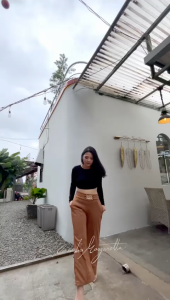 ( VM ) - Celana Rantai Scuba Polos / Celana Highwaist Kulot Wanita Fashion 562# Jessie Collection