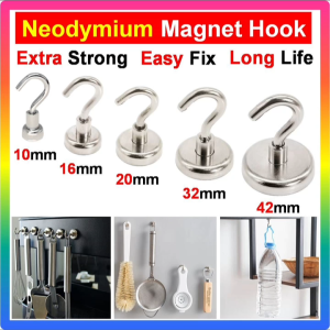Strong Neodymium Magnetic Hook Magnet Suction Rack Holder Wall S Hanger