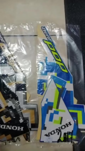 Stiker Striping Honda Beat Pop 2017 - Lis Les Body Motor Honda Beat Pop 2017 Standar