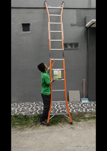 tangga alumuniu bina karya LIPAT SUPER TEBAL ANTI PATAH KUALITAS NO.1