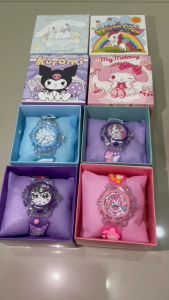 Jam Tangan Anak LED Free Box Sanrio Kuromi Cinnamoroll Melody Unicorn Kado Anak Hadiah Anak