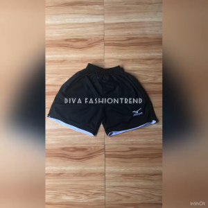 Celana Voli Volly Cewek Belah Pinggir Press Body Logo Bordil / Kolor Olahraga Santai Wanita Terbaru