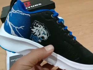 Sepatu Sekolah Anak Laki Laki Perempuan Warna Hitam Tali Perekat Rekat Velcro Kecil Tanggung Umur Usia PAUD TK SD SMP SMA-KIDZTUBS1706