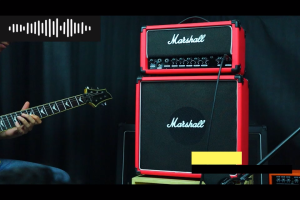 Ampli Gitar 8 Inch Head Cabinet 3 Input dengan Efek Distorsi & Delay & Input Mic & Aux