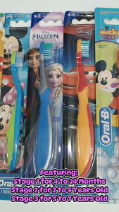 Oral-B Oral B Disney Baby Kids Junior Stages 1 2 3 Toothbrush 4-24 Month 2-4 5-7 years