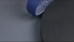 Box Exclusive Jam Tangan Fos Digital Persegi Rose VA-845HA / Jam Tangan Fashion Wanita Tali Rubber Diameter 35 cm