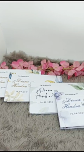 (50 PCS) Undangan Pernikahan Lipat LA F