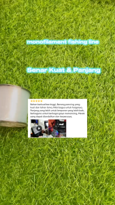 Senar Pancing Kuat Gulungan Panjang AXZ Proline 1/8 Spool Putih Bening Free Pelampung