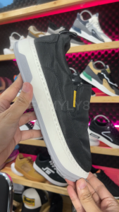 Sepatu Slip On Miles Casual Santai Import Korea Style Warna Hitam dan Abu Ukuran Standart