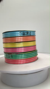 ริบบิ้นพับเหรียญ [ลายตาราง ลายสก๊อต ] PF-R612 ริบบิ้นห่อเหรียญ ริบบิ้นเนื้อดี ✅พร้อมส่ง ตราTw