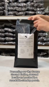 Coffee Grounds PH - (Kapeng Barako) Batangas Liberica 1kg Coarse Grind Dark Roast Coffee | For French Press Coffee Maker