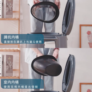 🔥SG READY STOCK🔥Portable toilet Portable adult toilet chair Plastic toilet Portable toilet for the elderly and pregnant women