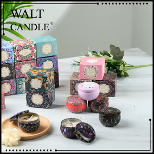 Scented Candle Included Petty Box Dry Flowers Handmade Natural Soy Wax Essential Oil Candles Aroma Candles Fragrance LIlin Wangi Wedding Gift Door Gift Bunga Kering Lilin 香薰蜡烛 礼物