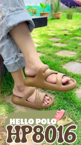 Hello Polo รองเท้าแตะอูงเท้าแมว รองเท้าแตะสายคาด รุ่น HP8016 ขนาด 36-40 แฟชั่น นิ่ม กันน้ำ