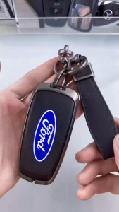 Ốp Chìa Khóa Xe Ford Ranger Raptor Everest Explorer Mẫu Hợp Kim Phối Da 4 Màu Sang Trọng Tùy Chọn